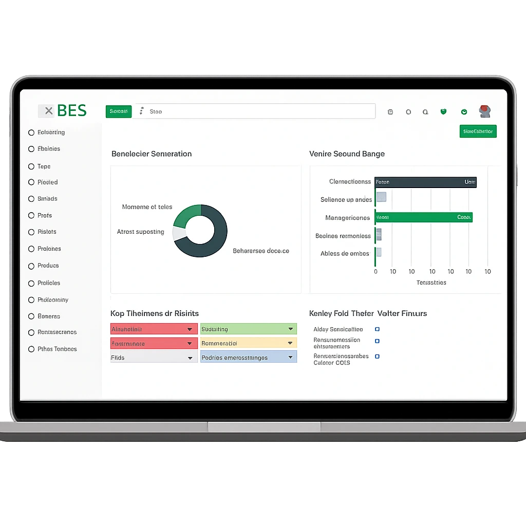 Cloud ERP Dashboard von BES Software